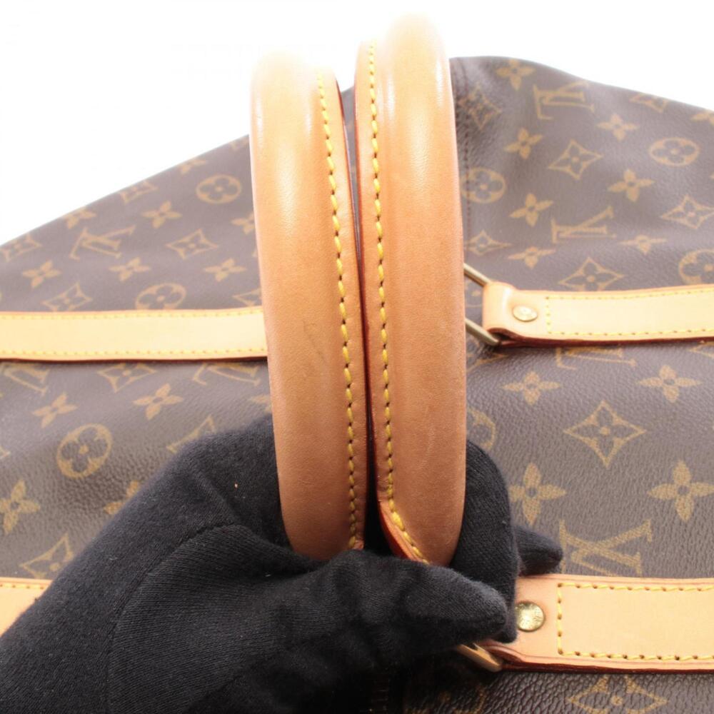 LOUIS VUITTON Brown Monogram Leather Keepall 45 Boston Bag - Picture 8 of 8